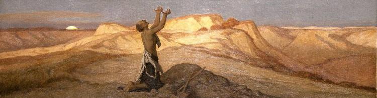 Elihu Vedder Prayer for Death in the Desert Sweden oil painting art